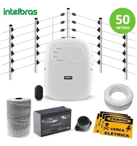 Kit cerca elétrica intelbras