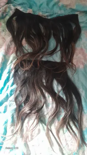 Cabelo humano ondulado