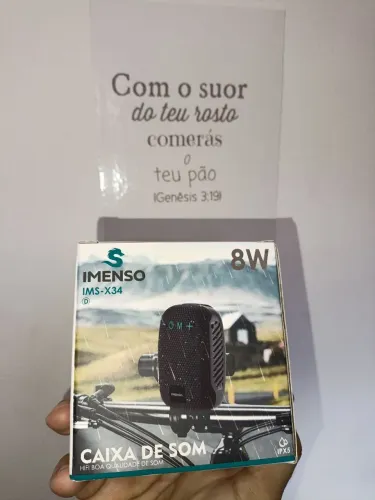 CAIXA DE SOM IMENSO IMS-X34 8W PARA MOTO E BIKE