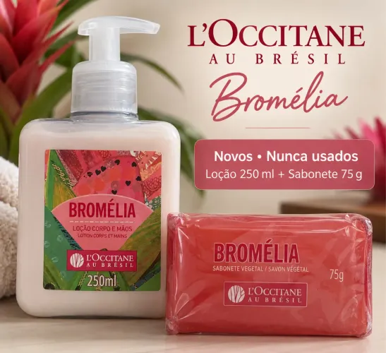 Kit L Occitane au Brésil Bromélia - Loção 250ml + Sabonete 75g