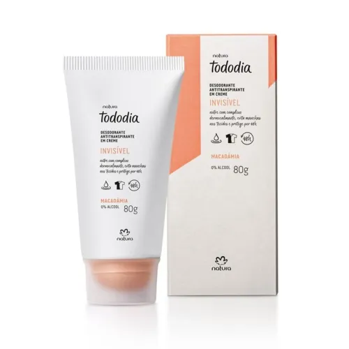 Desodorante Antitranspirante em Creme Tododia Macadâmia Natura