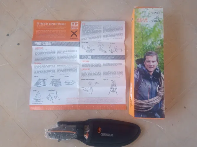 Faca de sobrevivência Gerber, modelo Bear Grylls