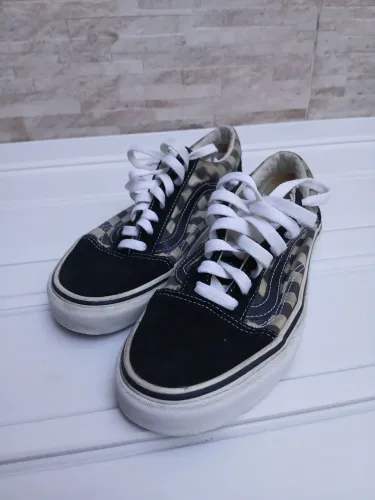 tênis vans old skool blur check 38