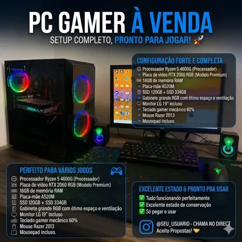 Pc Gamer RTX 2060