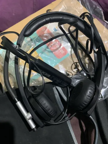 Headset Logitech h650e profissional home office trabalho telemarketing com nota fiscal 