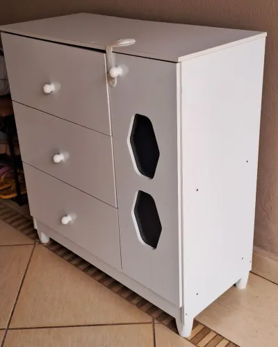 Cômoda gaveta porta infantil