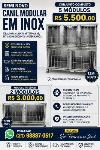 Canil em Inox