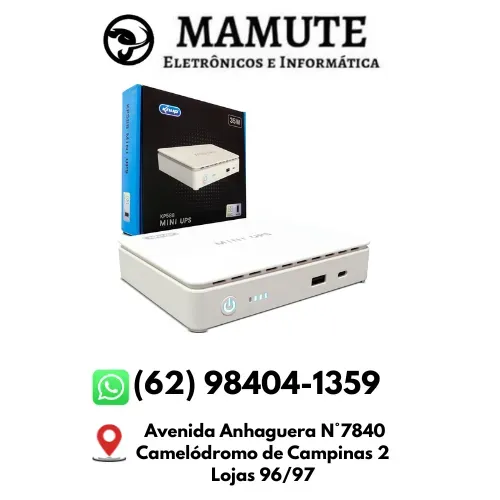 Mini Nobreak Ups 35w Usb Type-c Poe Roteador Wifi 5v Á 24v