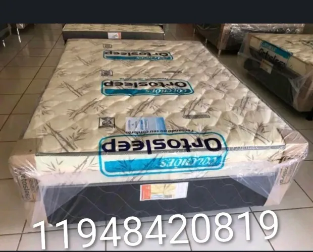 Promoção camas box casal com colchão novas pronta entrega