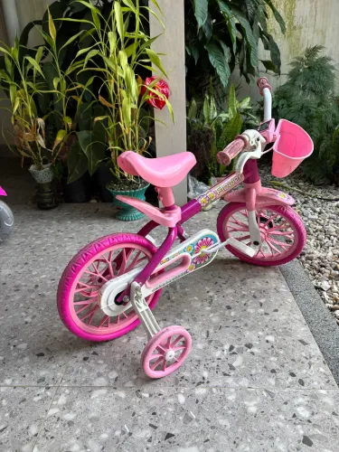 Bicicleta infantil feminina rosa