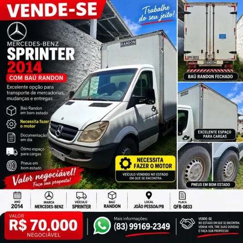Mercedes-Benz Sprinter 415 Furgão Curto T.b. 2.2 Dies. 2015