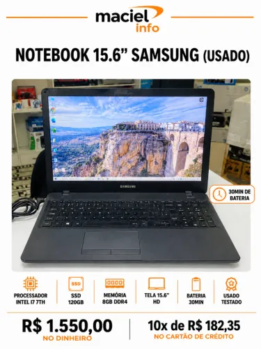 Notebook 15.6" Samsung i7