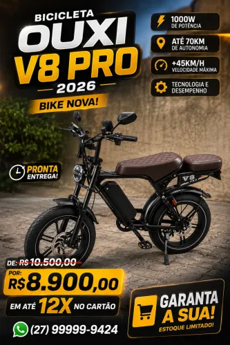 Bicicleta 1000w v8 ultra 2026