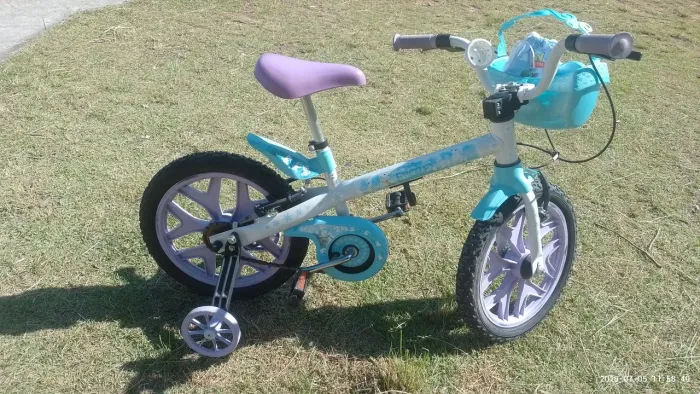 Bicicleta Infantil Aro 14 Disney Frozen - Bandeirante (Completa e Linda!)