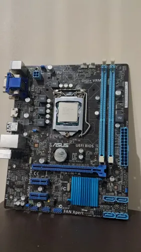 placa-mãe H61 Asus + i3 3220