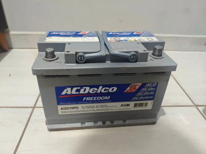 Bateria 70 amperes Acdelco Valor a base de troca