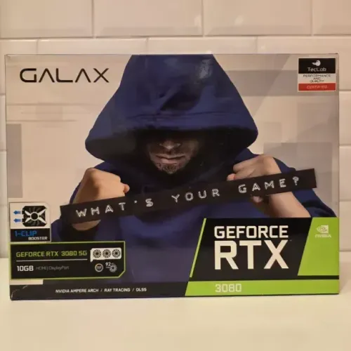 Placa de Video Galax Geforce RTX 3080 SG 1-Click OC, LHR, 10GB, GDDR6X