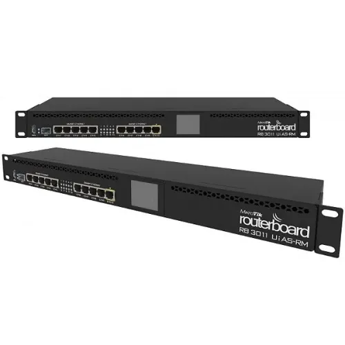 Mikrotik Rb 3011uias-rm L5 10 portas Gigabit + porta SFP Fibra óptica