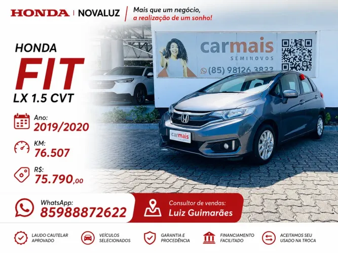 Honda Fit LX 1.5 Flexone 16V 5P Aut. 2020