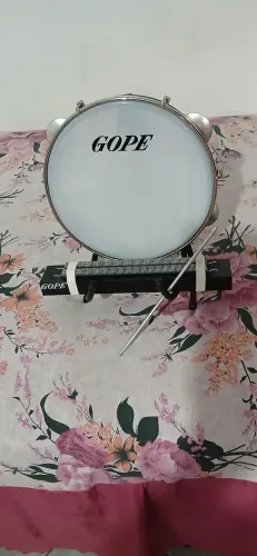 Pandeiro gope  com chave de afinação 10 polegadas + reco reco gope 2 molas com baqueta!!