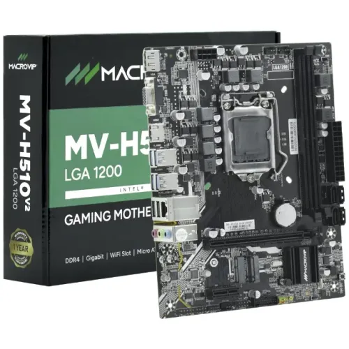 PLACA MAE LGA 1200 MACROVIP MV-H510V2 M.2/VGA/HDMI/DDR4