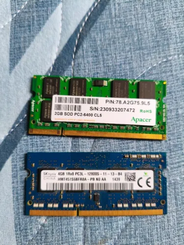 Vendo memória ram de notebook DDR2 E DDR3