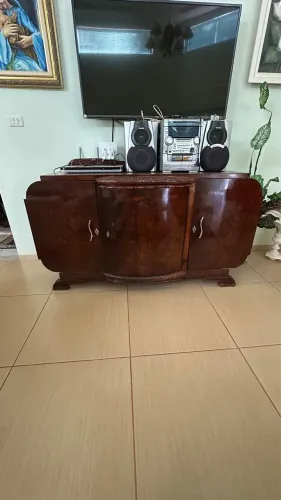 Conjunto Exclusivo de Móveis Art Déco Antigos - Buffet e Aparador/Bar