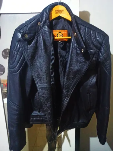 Jaqueta de couro legítimo Cia do Couro masculina P