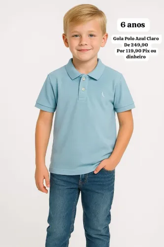 Camiseta Gola Polo RESERVA MINI - FECHEI A LOJAS É