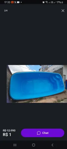 Piscina de fibra industrializada
