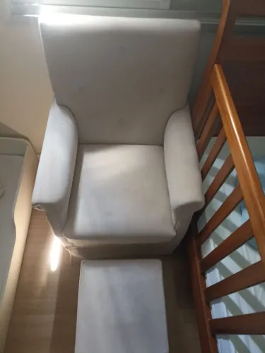 Cadeira amamentação balanço ótimo tecido