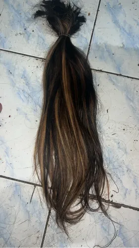 Cabelo humano japonês 200 grama 65 cm 