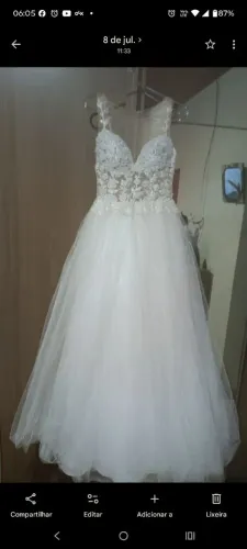 Vestido de noiva , tamanho 38,40 M