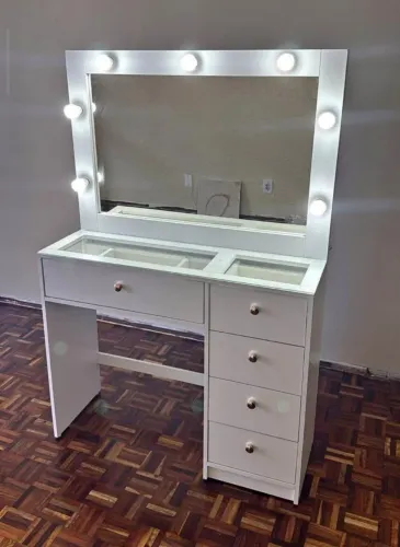 Penteadeira camarim luxo grande 5 gavetas