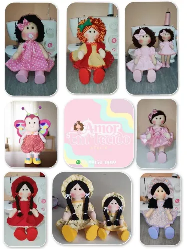 Promoção de bonecas de pano! Aproveite! 