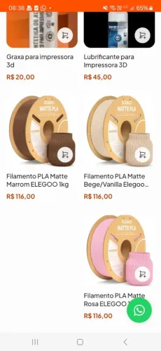 4 kg Filamento PLA Matte.