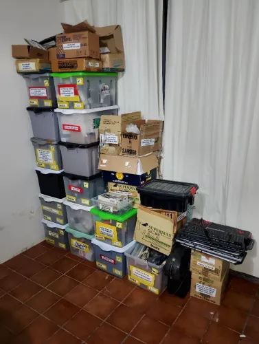 Lote oficina eletrônica/Maker completo. 15 caixas organizadas para retirar amanhã 