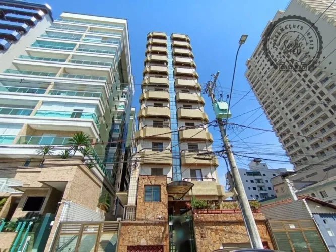 Canto do Forte  49 m²  1 dormitório  Mobiliado  Varanda com vista livre