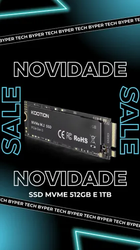 SSD NVME.M2 512GB Kootion, Lacrado.