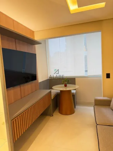Apartamento na Vila Olímpia com 30m², 1 quarto, sala - cozinha, terraço, sem vaga.
