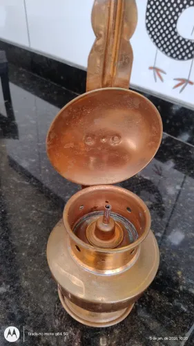 Luminária em cobre