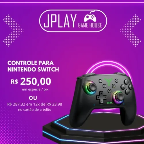 Controle Nintendo Switch primeira linha