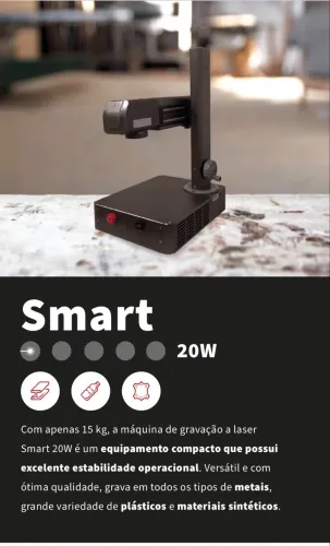 Máquina de gravação a laser Fiber 20 W