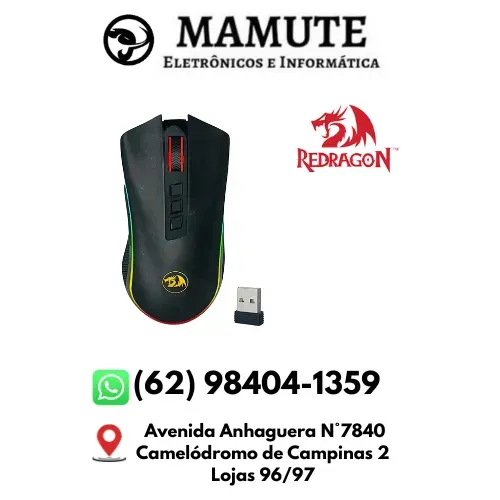 Mouse Gamer Sem Fio Redragon Cobra Pro M711-PRO 16000DPI