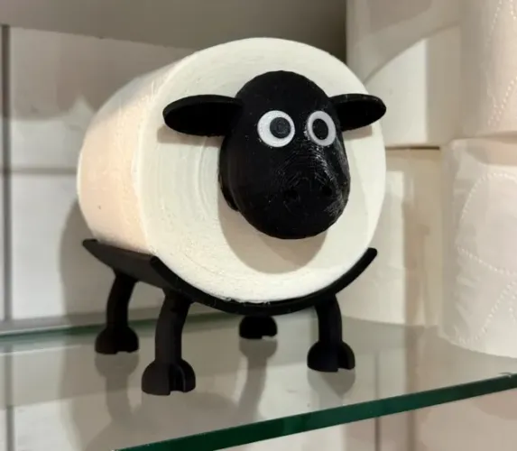Ovelhinha Suporte de Papel (rolo) - Utilidade Acessórios Banheiro Utensílios Nerddog Store