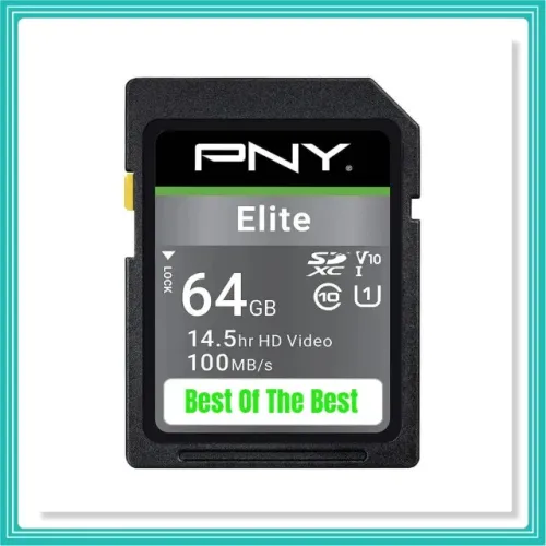 PNY 64GB Elite Class 10 U3 SDXC Flash Memory Card 4k Ultra HD