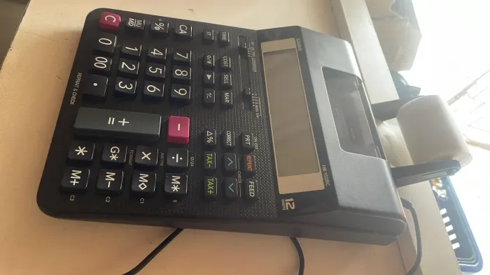 calculadora  com bobina 