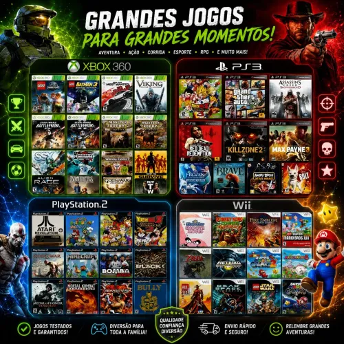 Jogos ps1 PS2 ps3 Nintendo Wii