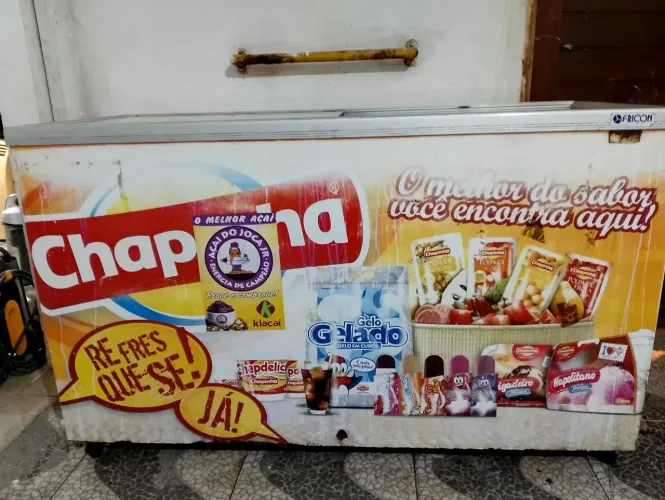 Freezer tampa de vidro 