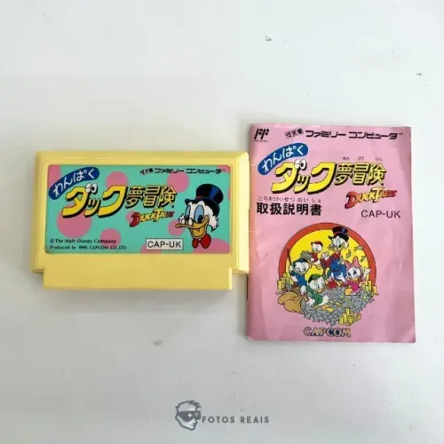 JOGO DUCK TALES + MANUAL SEMINOVO - FAMICOM